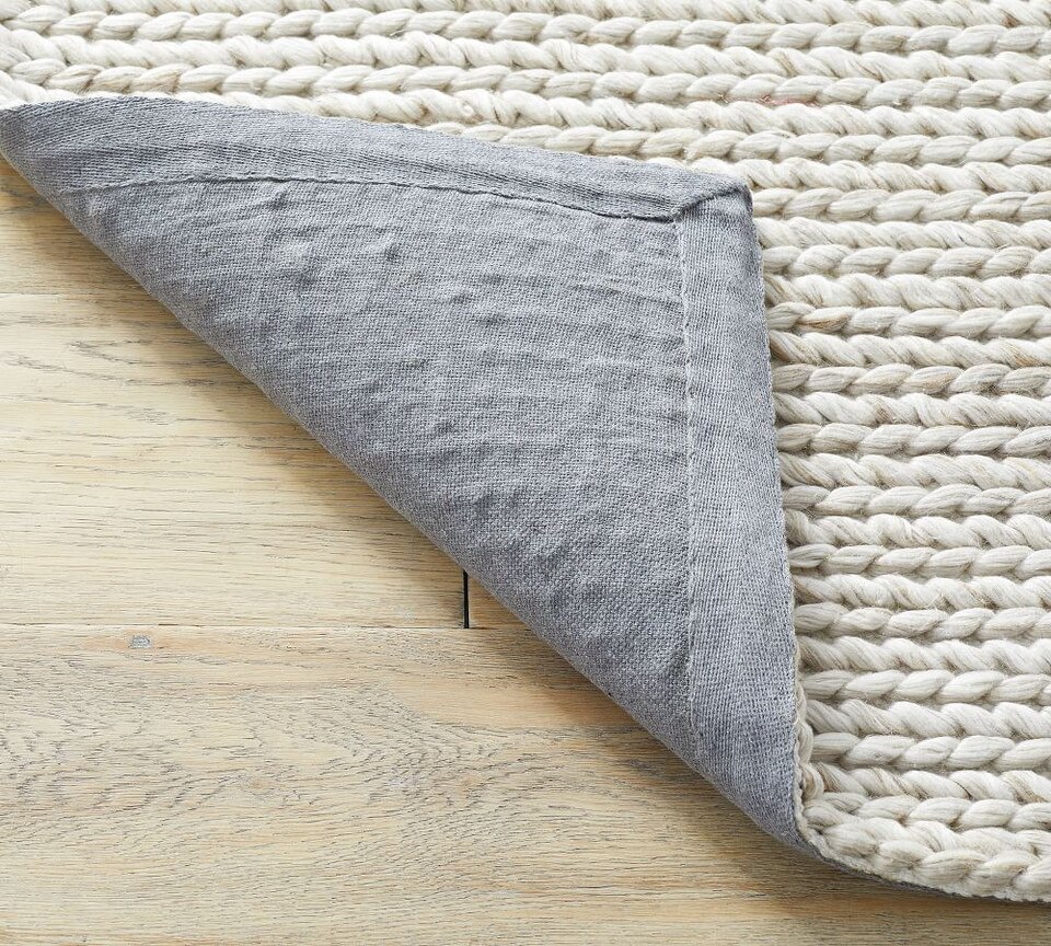 chunky knit sweater rug